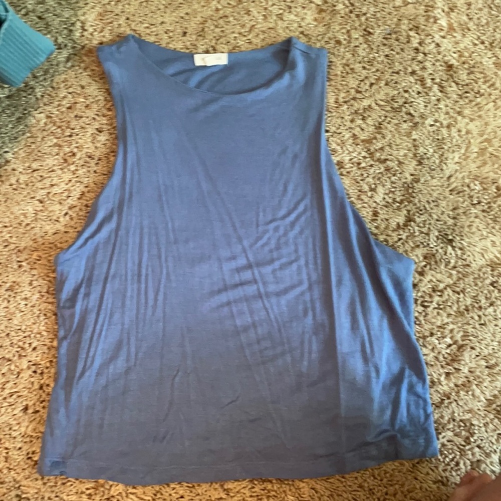Lime Blue Medium tank from Dry Goods